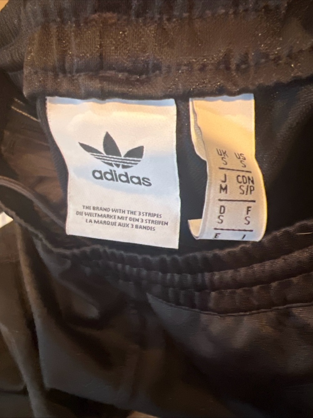 adidas Black Athletic Shorts with White 3-Stripes - Picture 3 of 3